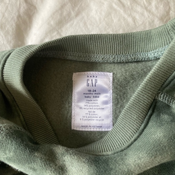 GAP sweatshirt, green - Picture 3 of 3